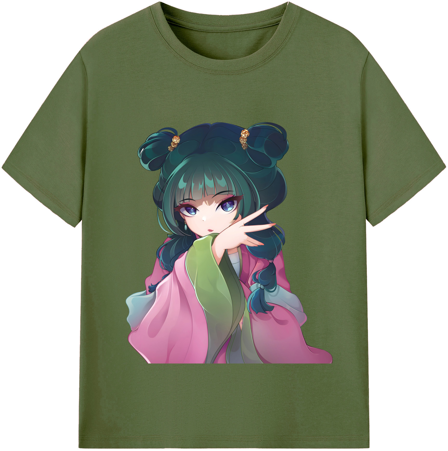 （画像用） 薬屋のひとりごと The Apothecary Diaries 綿100％半袖Tシャツ（フロントプリント）